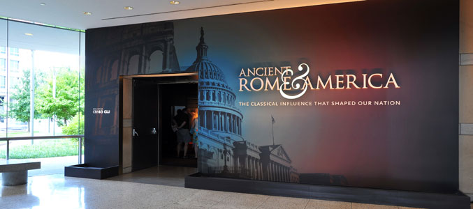 Rome exhibition - entrance wall